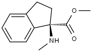 Methyl (R)-2,3-dihydro-1-(methylamino)-1H-indene-1-carboxylate Struktur