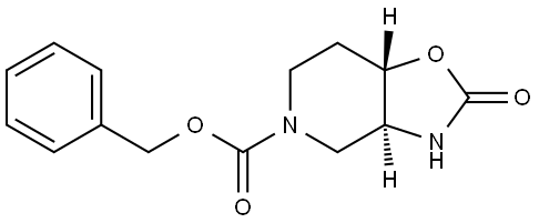 benzyl (3aS,7aS)-2-oxohexahydrooxazolo[4,5-c]pyridine-5(4H)-carboxylate Struktur