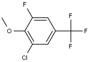 1-chloro-3-fluoro-2-methoxy-5-(trifluoromethyl)benzene Struktur