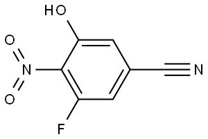 Benzonitrile, 3-fluoro-5-hydroxy-4-nitro- Struktur