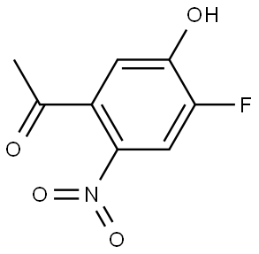 1-(4-Fluoro-5-hydroxy-2-nitro-phenyl)-ethanone Struktur