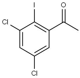 1-(3,5-Dichloro-2-iodo-phenyl)-ethanone Struktur