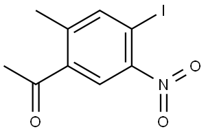 1-(4-Iodo-2-methyl-5-nitro-phenyl)-ethanone Struktur