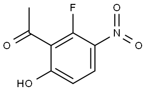 1-(2-Fluoro-6-hydroxy-3-nitro-phenyl)-ethanone Struktur