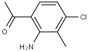 1-(2-Amino-4-chloro-3-methyl-phenyl)-ethanone Struktur