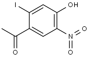 1-(4-Hydroxy-2-iodo-5-nitro-phenyl)-ethanone Struktur