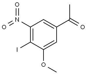 1-(4-Iodo-3-methoxy-5-nitro-phenyl)-ethanone Struktur