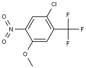 Benzene, 1-chloro-4-methoxy-5-nitro-2-(trifluoromethyl)- Struktur