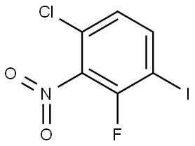 1-Chloro-3-fluoro-4-iodo-2-nitro-benzene Struktur