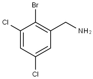 2-Bromo-3,5-dichlorobenzenemethanamine Struktur