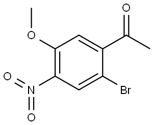 1-(2-Bromo-5-methoxy-4-nitro-phenyl)-ethanone Struktur