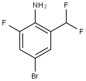 Benzenamine, 4-bromo-2-(difluoromethyl)-6-fluoro- Struktur