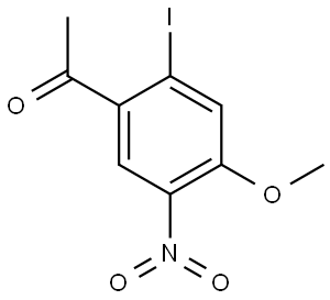 1-(2-Iodo-4-methoxy-5-nitro-phenyl)-ethanone Struktur