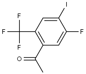 1-(5-Fluoro-4-iodo-2-trifluoromethyl-phenyl)-ethanone Struktur