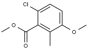 Methyl 6-chloro-3-methoxy-2-methylbenzoate Struktur