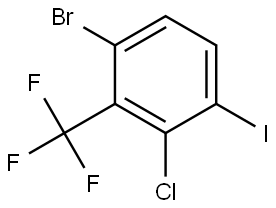 Benzene, 1-bromo-3-chloro-4-iodo-2-(trifluoromethyl)- Struktur