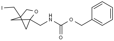 benzyl N-[[4-(iodomethyl)-2-oxabicyclo[2.1.1]hexan-1-yl]methyl]carbamate Struktur