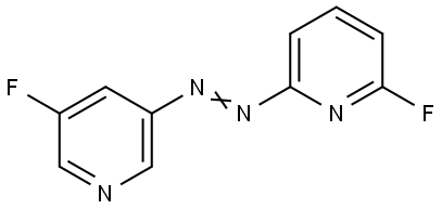 (E)-(5-fluoro-3-pyridyl)-(6-fluoro-2-pyridyl)diazene Struktur