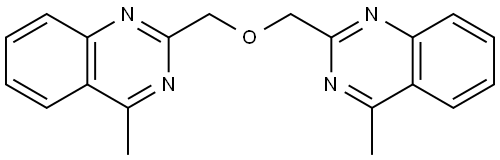 2,2'-(Oxydimethanediyl)bis(4-methylquinazoline) Struktur