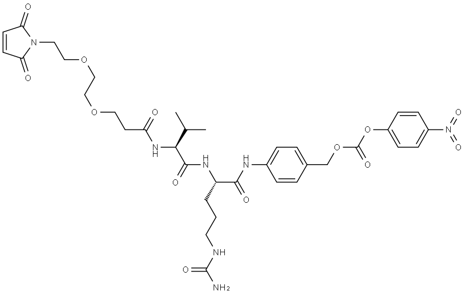 Mal-PEG2-VCP-NB Struktur