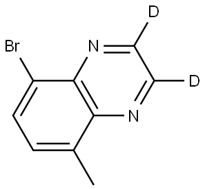 5-bromo-8-methylquinoxaline-2,3-d2 Struktur