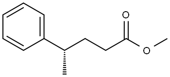 methyl (S)-4-phenylpentanoate Struktur