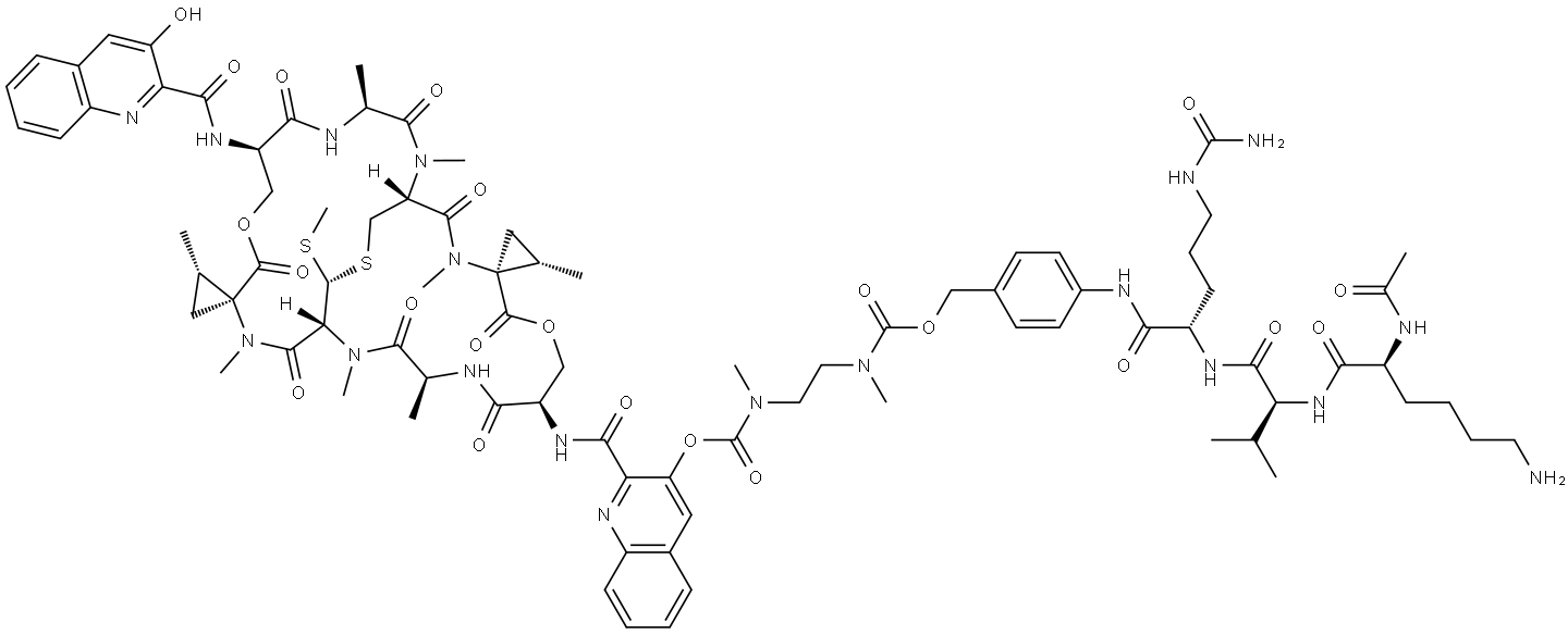 AcLysValCit-PABC-DMAE-SW-163D Struktur