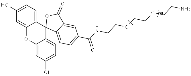 NH2-PEG-FITC Struktur