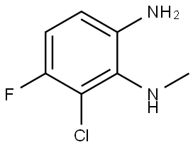 1,2-Benzenediamine, 3-chloro-4-fluoro-N2-methyl- Struktur