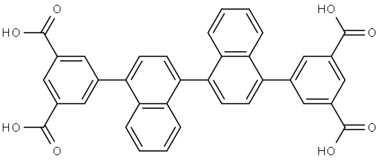 5,5'-([1,1'-binaphthalene]-4,4'-diyl)diisophthalic acid Struktur