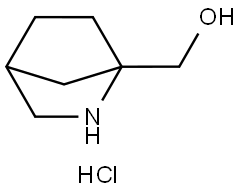 2-azabicyclo[2.2.1]heptan-1-ylmethanol hydrochloride Struktur