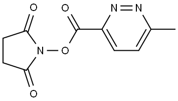 2,5-dioxopyrrolidin-1-yl 6-methylpyridazine-3-carboxylate Struktur