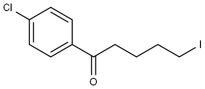 1-(4-chlorophenyl)-5-iodopentan-1-one Struktur