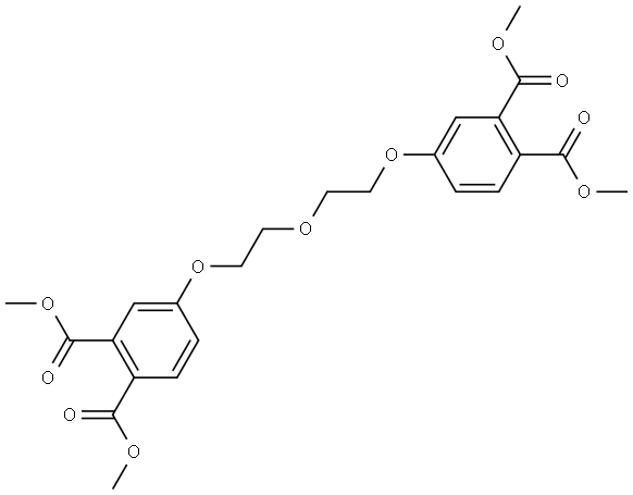 tetramethyl 4,4'-((oxybis(ethane-2,1-diyl))bis(oxy))diphthalate Struktur