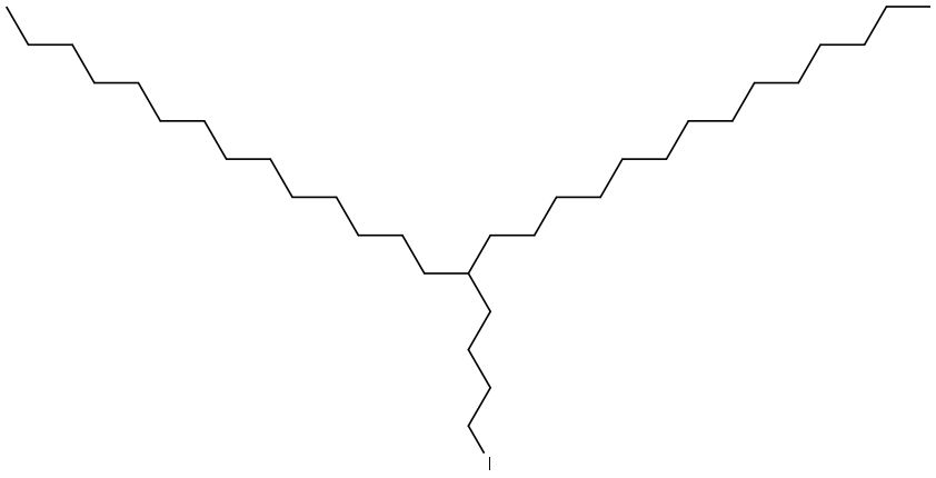 15-(4-iodobutyl)nonacosane Struktur