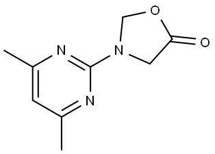 3-(4,6-dimethylpyrimidin-2-yl)oxazolidin-5-one Struktur