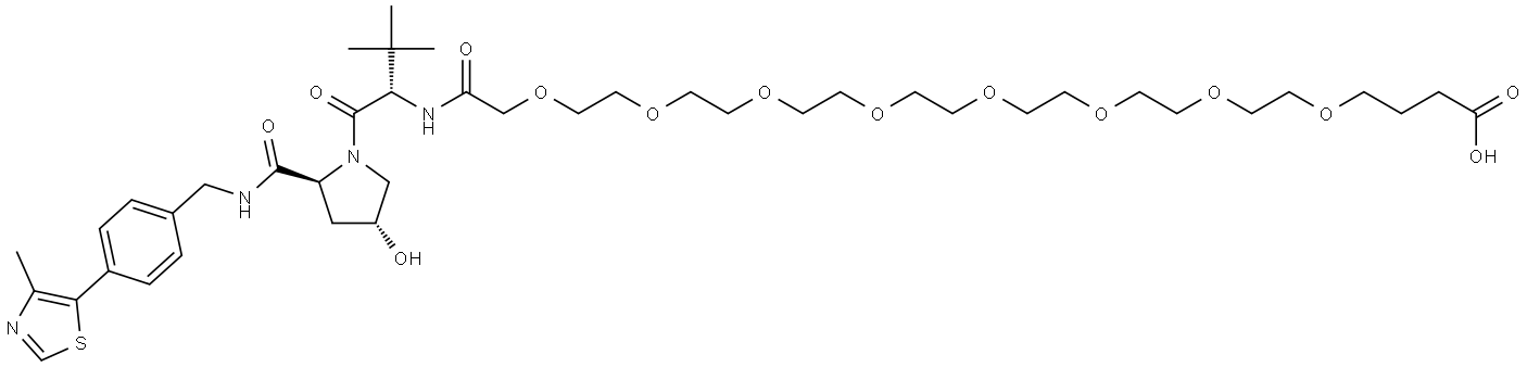 (S,R. S)-AHPC-PEG8-acid Struktur