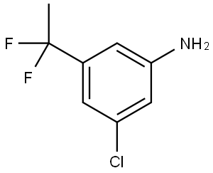 Benzenamine, 3-chloro-5-(1,1-difluoroethyl)- Struktur