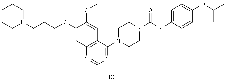 Tandutinib (hydrochloride) Struktur