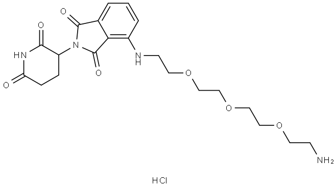 Pomalidomide-PEG3-Amine HCl salt Struktur