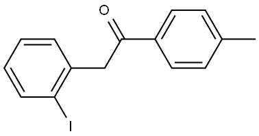 2-(2-iodophenyl)-1-(p-tolyl)ethan-1-one Struktur