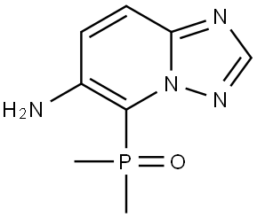 (6-Amino-[1,2,4]triazolo[1,5-a]pyridin-5-yl)dimethylphosphine oxide Struktur