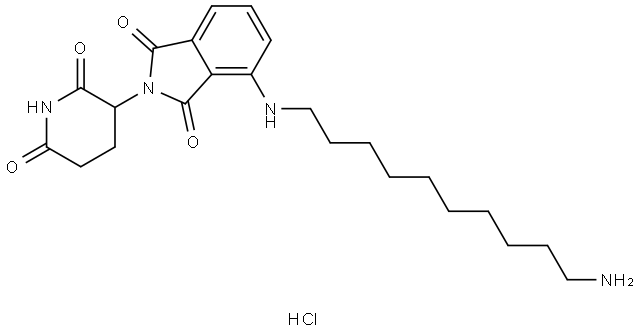 Thalidomide-NH-C10-NH2 hydrochloride Struktur