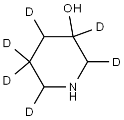 piperidin-2,3,4,5,5,6-d6-3-ol Struktur