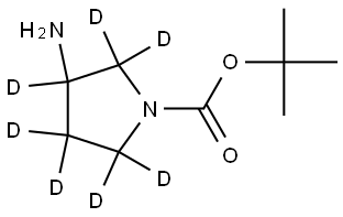 tert-butyl 3-aminopyrrolidine-1-carboxylate-2,2,3,4,4,5,5-d7 Struktur