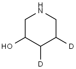 piperidin-4,5-d2-3-ol Struktur