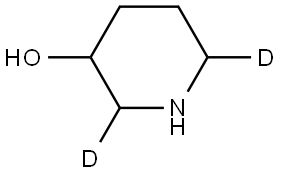 piperidin-2,6-d2-3-ol Struktur