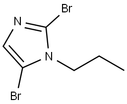 2,5-dibromo-1-propyl-1H-imidazole Struktur