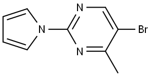 5-bromo-4-methyl-2-(1H-pyrrol-1-yl)pyrimidine Struktur