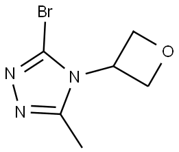 3-bromo-5-methyl-4-(oxetan-3-yl)-4H-1,2,4-triazole Struktur